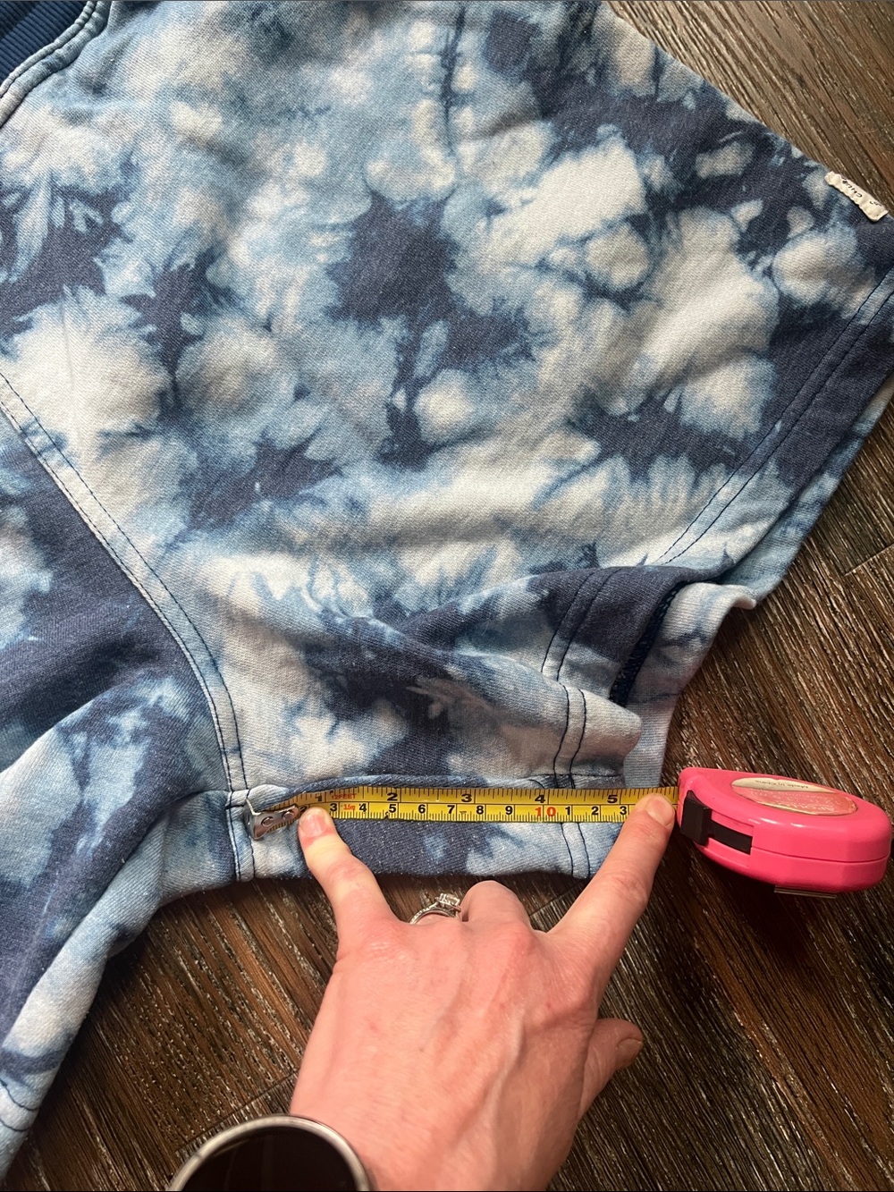 chubbies Blue Tie-Dye Athletic Knit Shorts with drawstring - Picture 5 of 5